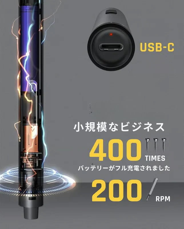 🏆🔥E1 MAX 3.7V ミニドライバー