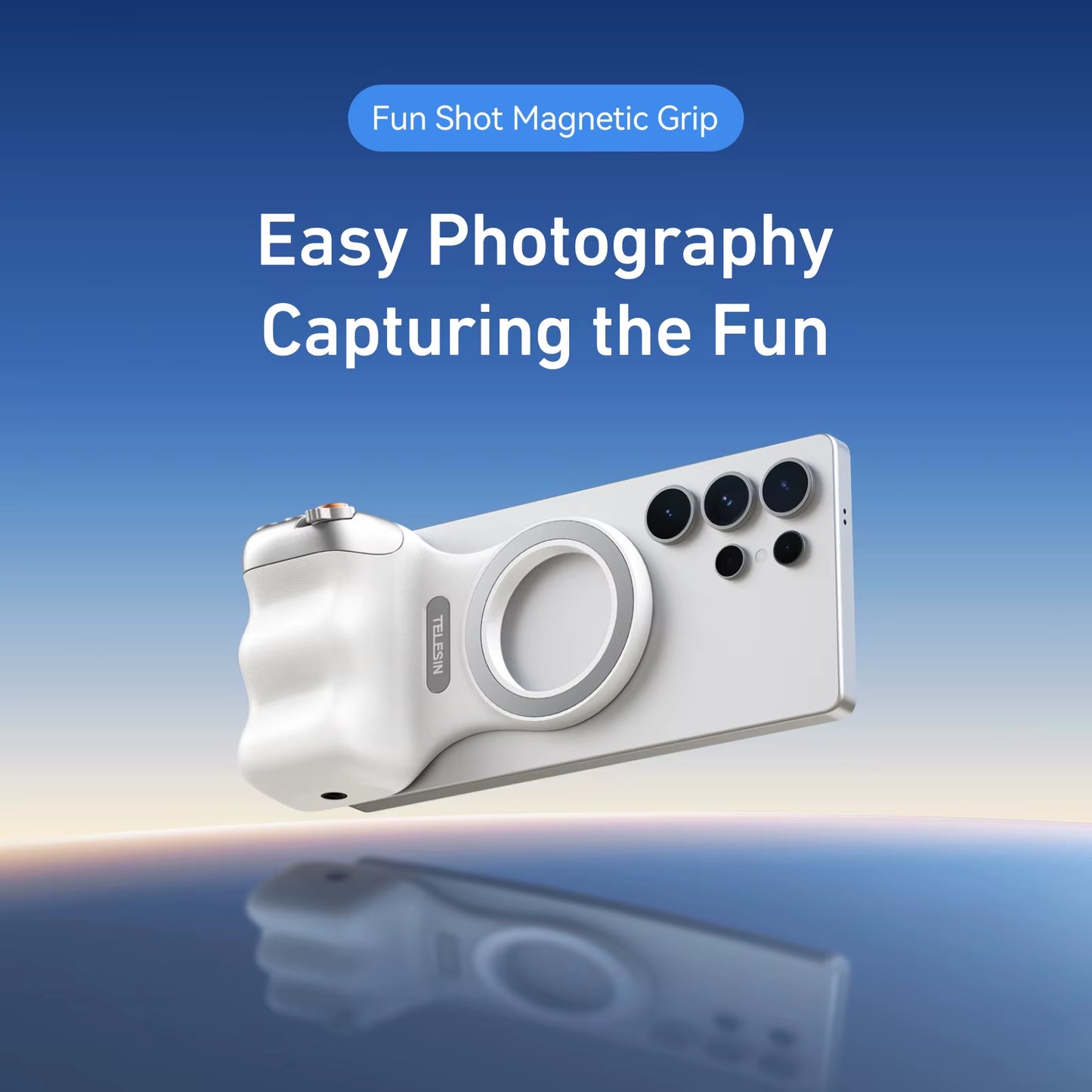 Magnetic Phone Camera Shoot Hand Grip Phone Holder Shooting Aid Remote Control Handle for Iphone HUAWEI SAMSUNG Phone